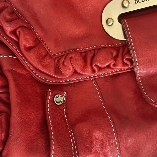 Vintage XX Anniversary Dolce & Gabbana red leather bag from 2000s