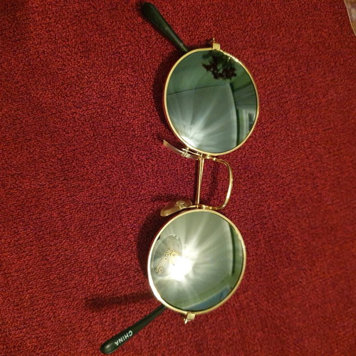 Sunglasses new, gold color