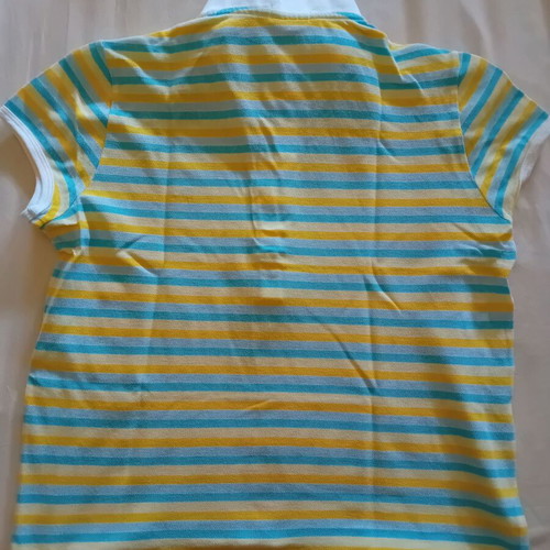 Lacoste women's polo shirt used, size M-L, multicolor
