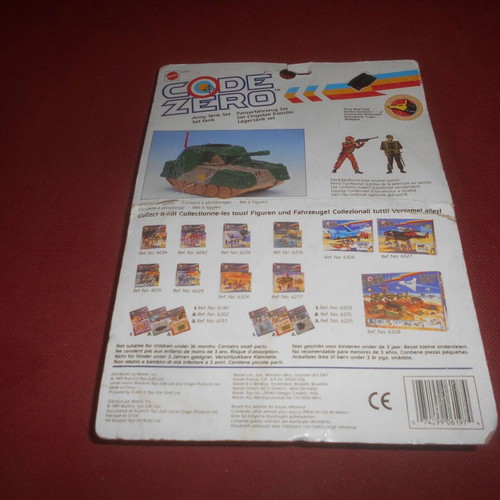 Code Zero Army Tank Set Mattel 1989 used