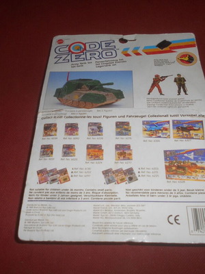 Code Zero Army Tank Set Mattel 1989 used