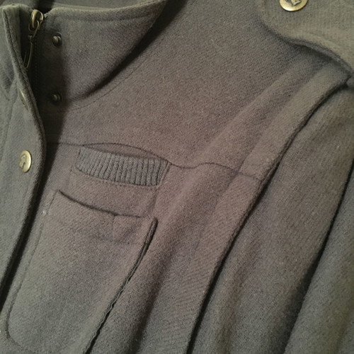 Criminal wool parka used, military style, size L