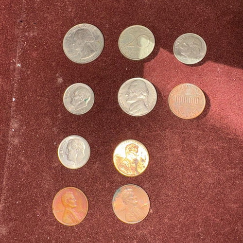 American coins used, metal case, pack of 10