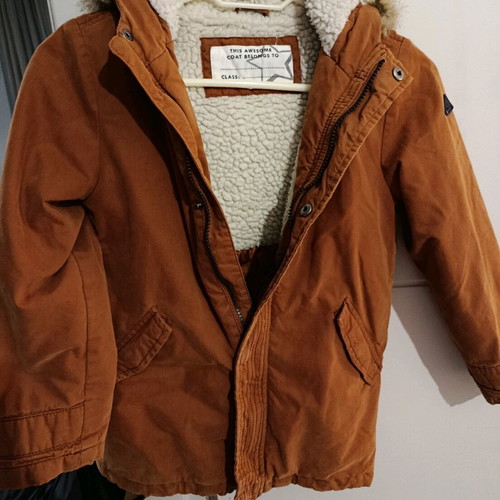 Mothercare kids winter jacket used brown size 7-8 years
