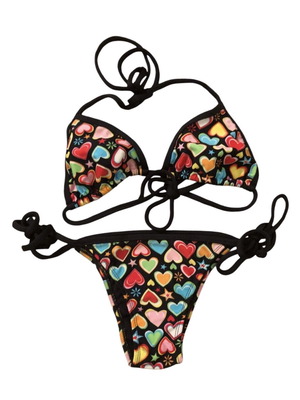 Bikini με καρδιές και αστέρια σαν καινούργιο, μέγεθος M