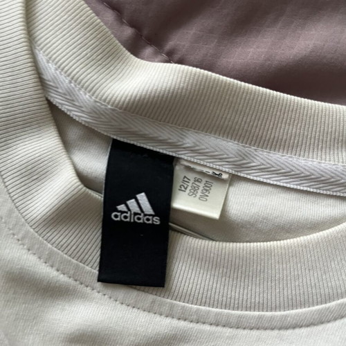 Adidas T-shirt unisex used, size L, black and white
