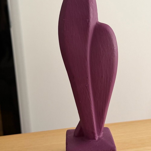 Devotion statue Nu modern Greek like new, hard plaster art 17cm