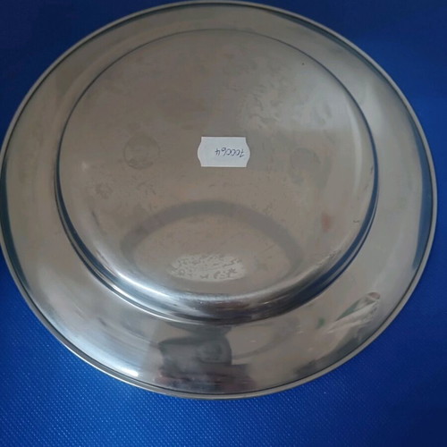 Stainless steel plate new with sea design 23cm