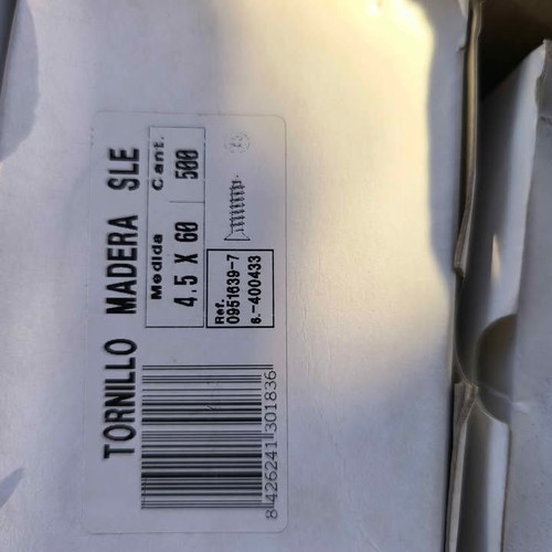 Wood screws POZI 4.5x60 mm, box of 500