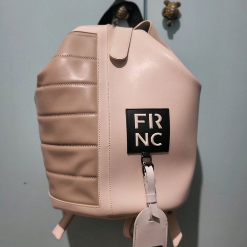 FRNC Backpack white-beige like new with protective case