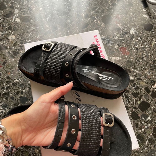 Sante platform sandals size 36 like new, black