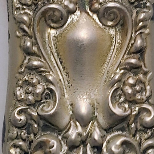 Αντίκα θήκη για σπίρτα Art Nouveau από ασήμι Sterling μεταχειρισμένη