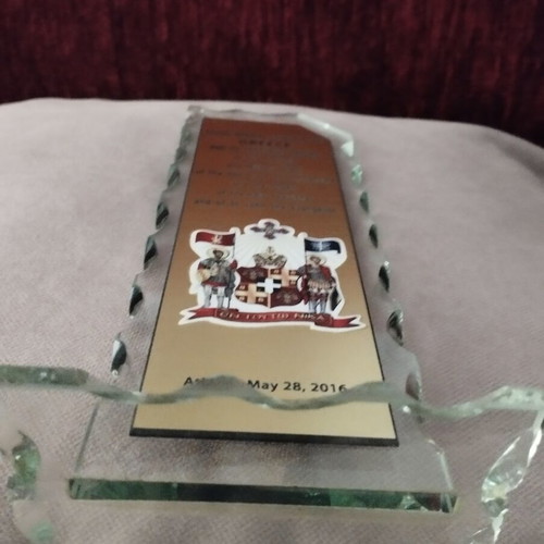 Commemorative plaque used from Grand Imperial Conclave for Greece
