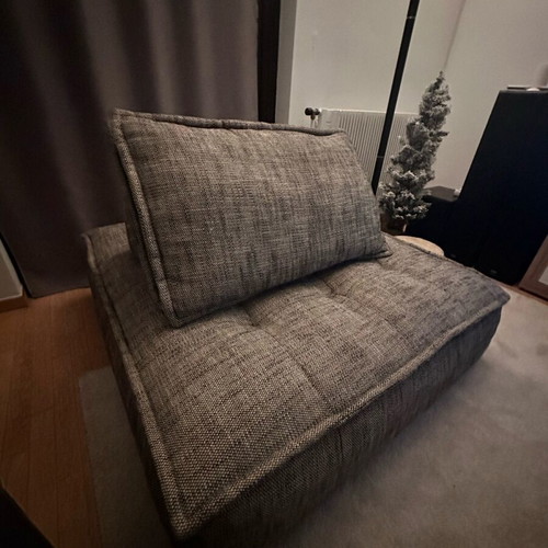Classic Home Element Square Lounge Chair gray new