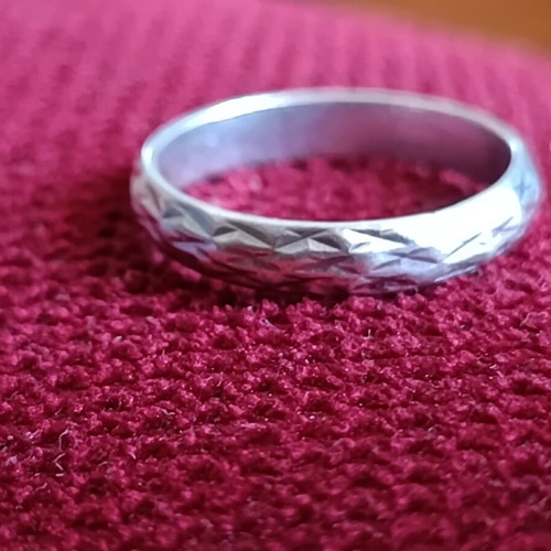 Silver 925 handmade ring, size 60