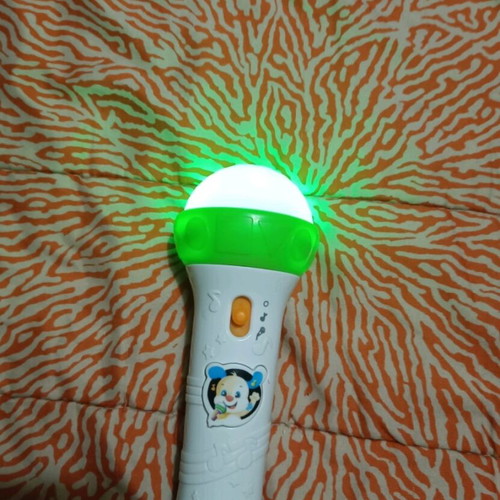 Fisher Price microphone used with music