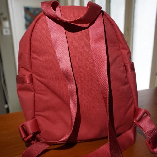 Nike mini backpack like new with gold logo, red