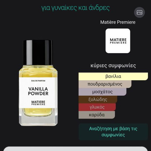 Vanilla Powder Matiere Premiere Eau de Parfum 6 ml tester