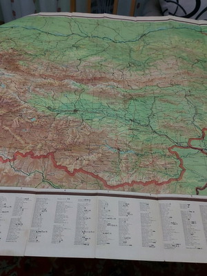 Map of Bulgaria from 1962 used