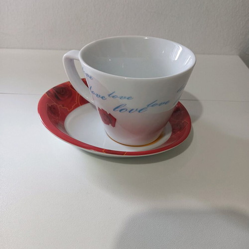 Cup with saucer used