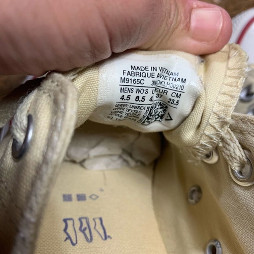 Converse All Star beige used, size 37