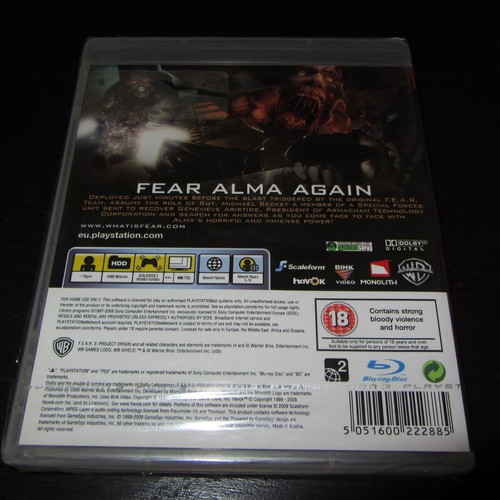 F.E.A.R. 2 Project Origin παιχνίδι για PlayStation 3 καινούργιο σφραγισμένο