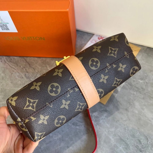 Shoulder bag new with original box and brand pouch, 30x14cm, beige and brown