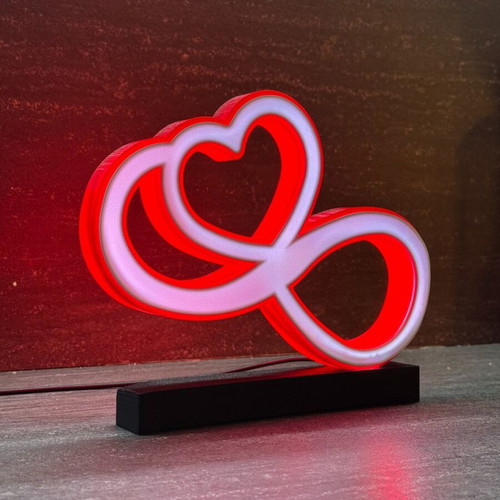 LED Lamp Heart Infinity New Minimal Romantic Decorative