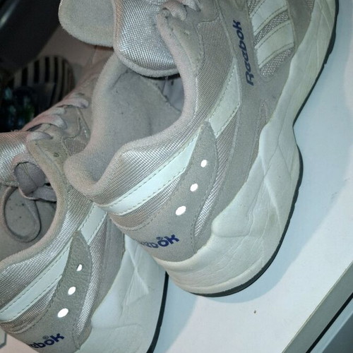 Reebok athletic shoes with reflective details, like new