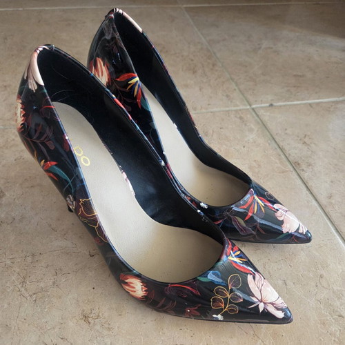 Aldo Stessy Floral Pumps New, Pointed Toe Stiletto Heels