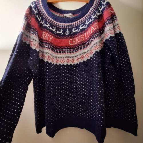 H&M Christmas Sweater 2XL like new, multicolor