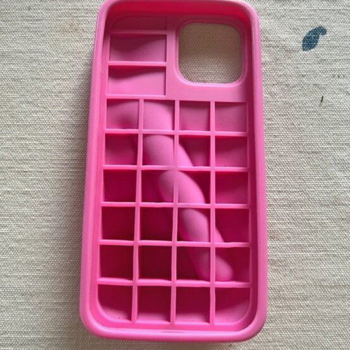 Rhode silicone phone case for iPhone 13 Pro Max, fuchsia
