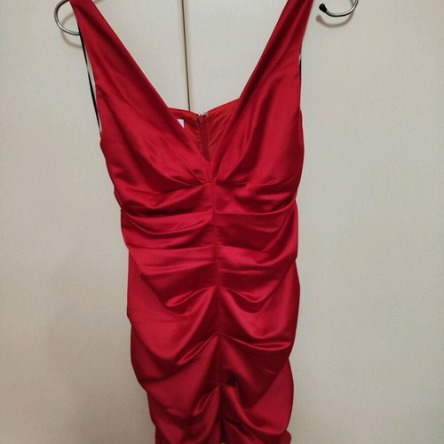 D&K red evening dress like new