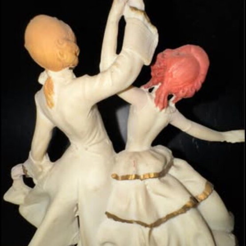 Decorative figurine couple dancers like new