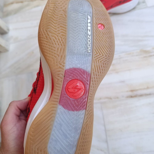 Jordan Luka 77 athletic shoes like brand new, red, size 44.5