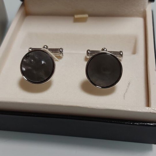 Mont Blanc Meisterstuck cufflinks used, mother of pearl
