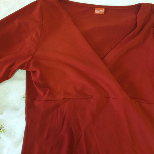 Chaton red blouse size S