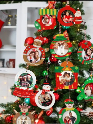Christmas frame new with string for hanging decoration