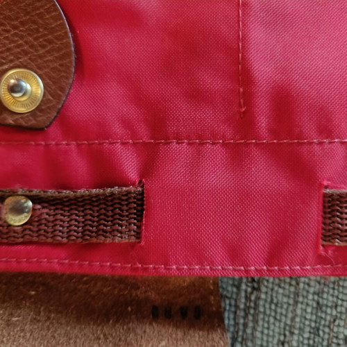Longchamp Les Pliages Backpack like new, red