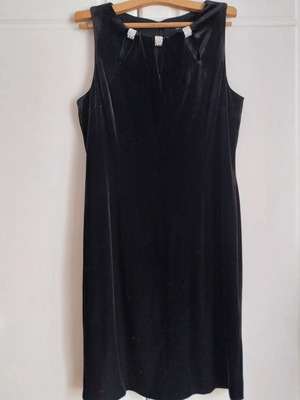 Nine West velour dress like new, black, size L