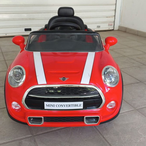 Mini Cooper electric ride-on car for ages 1-3, red