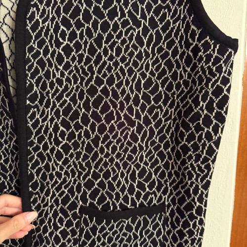 Vest black beige new