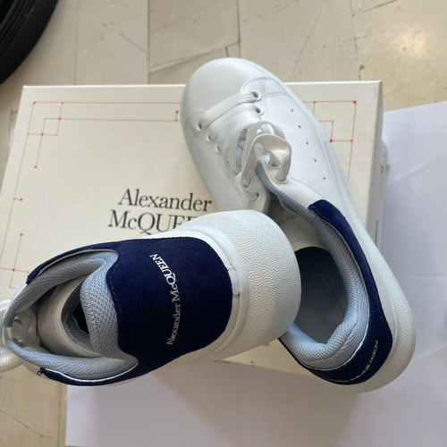 Alexander McQueen Limited Edition White Navy Sneakers Size 41 New