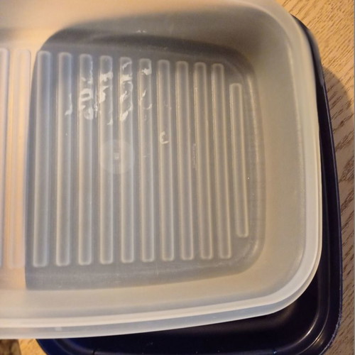 TAPPERWEAR large and bread box container used