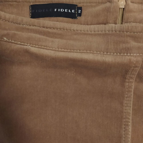 Fidele midi corduroy skirt like new, beige, size M