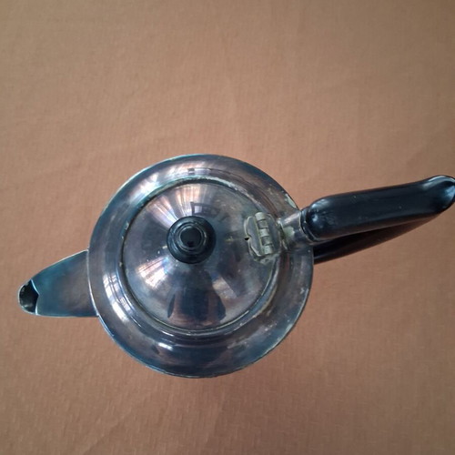 Silver-plated teapot used, English Sheffield, 17×21 cm