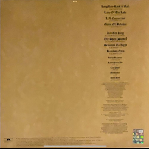 Rainbow Long Live Rock n Roll LP used, rock genre