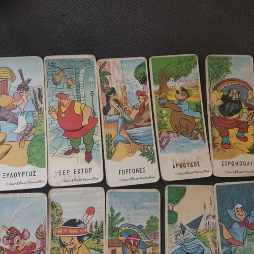 Melo Disney collectible cards used, pack of 10