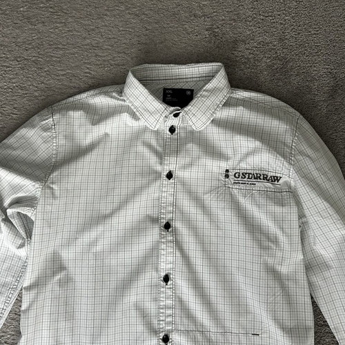 G Star Raw Vintage Mens Striped Long Sleeve Shirt used, size XL