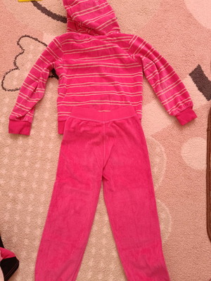 Nike velour tracksuit set pink 4-5 years like new